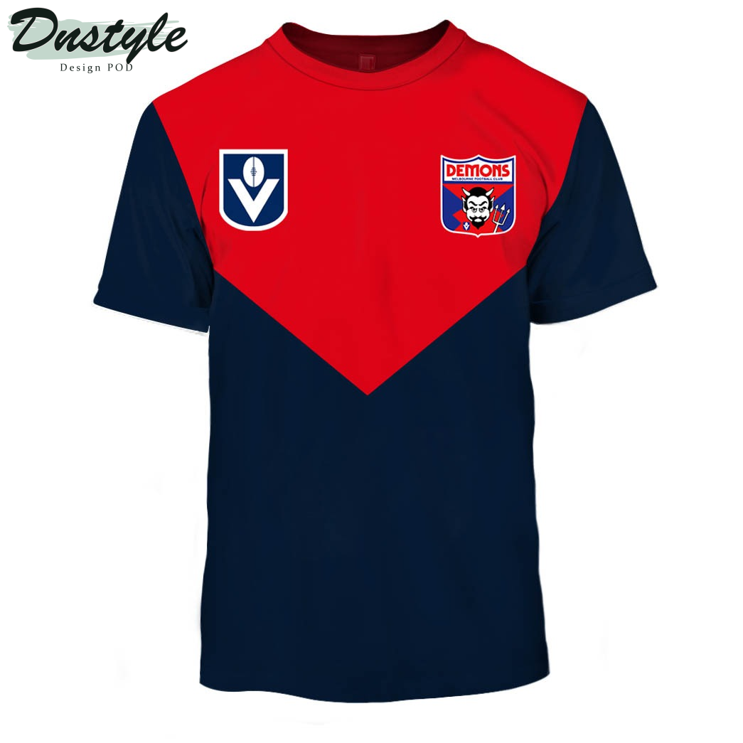 Melbourne Demons FC AFL 90s Custom Hoodie Tshirt