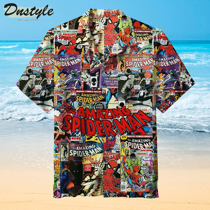 Amazing Spiderman Comic Unisex Hawaiian Shirt