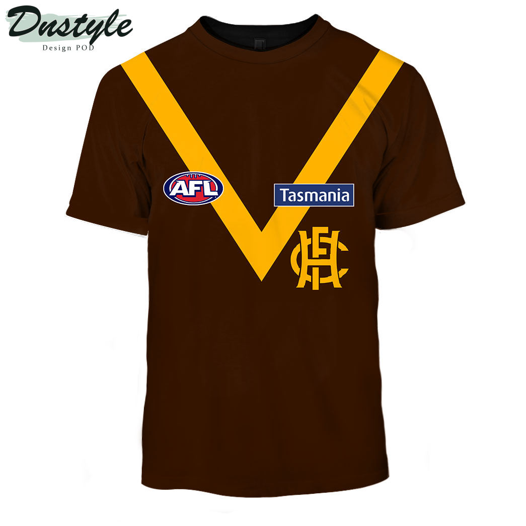 Hawthorn Hawks AFL Version 5 Custom Hoodie Tshirt