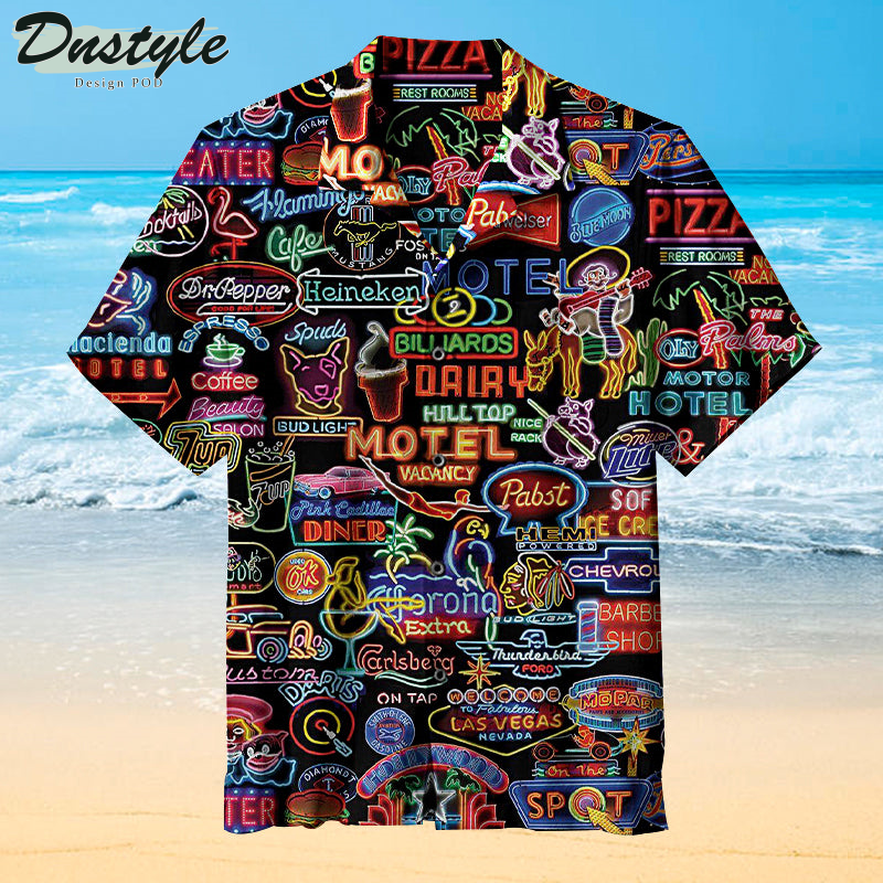 Neon Signs Hawaiian Shirt