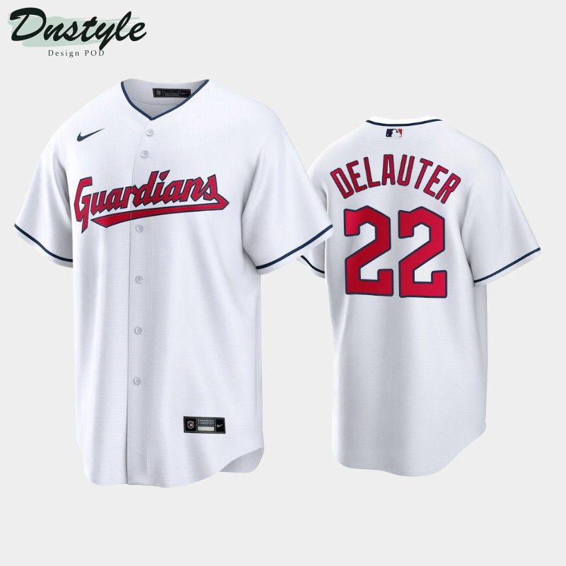 2022 MLB Draft Cleveland Guardians Chase DeLauter #22 White Home Jersey