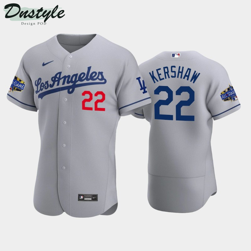Los Angeles Dodgers Clayton Kershaw #22 Road Gray 2022 MLB All-Star Game Jersey