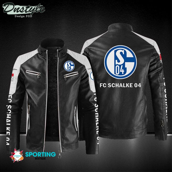 Schalke 04 Block Sport Leather Jacket
