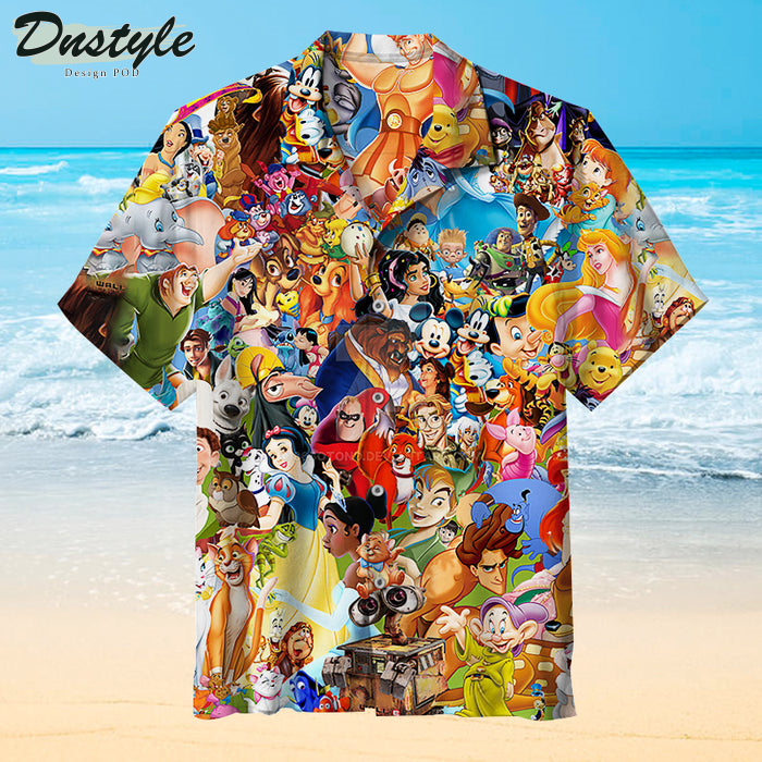 Walt Disney Unisex 3D Hawaiian Shirt