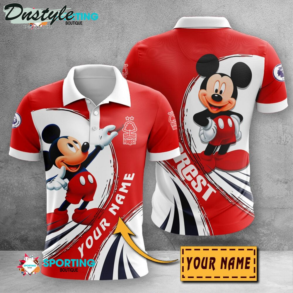 Nottingham Forest F.C Mickey Mouse Personalized Polo Shirt