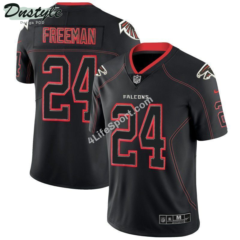 Devonta Freeman 24 Atlanta Falcons Black Red Football Jersey