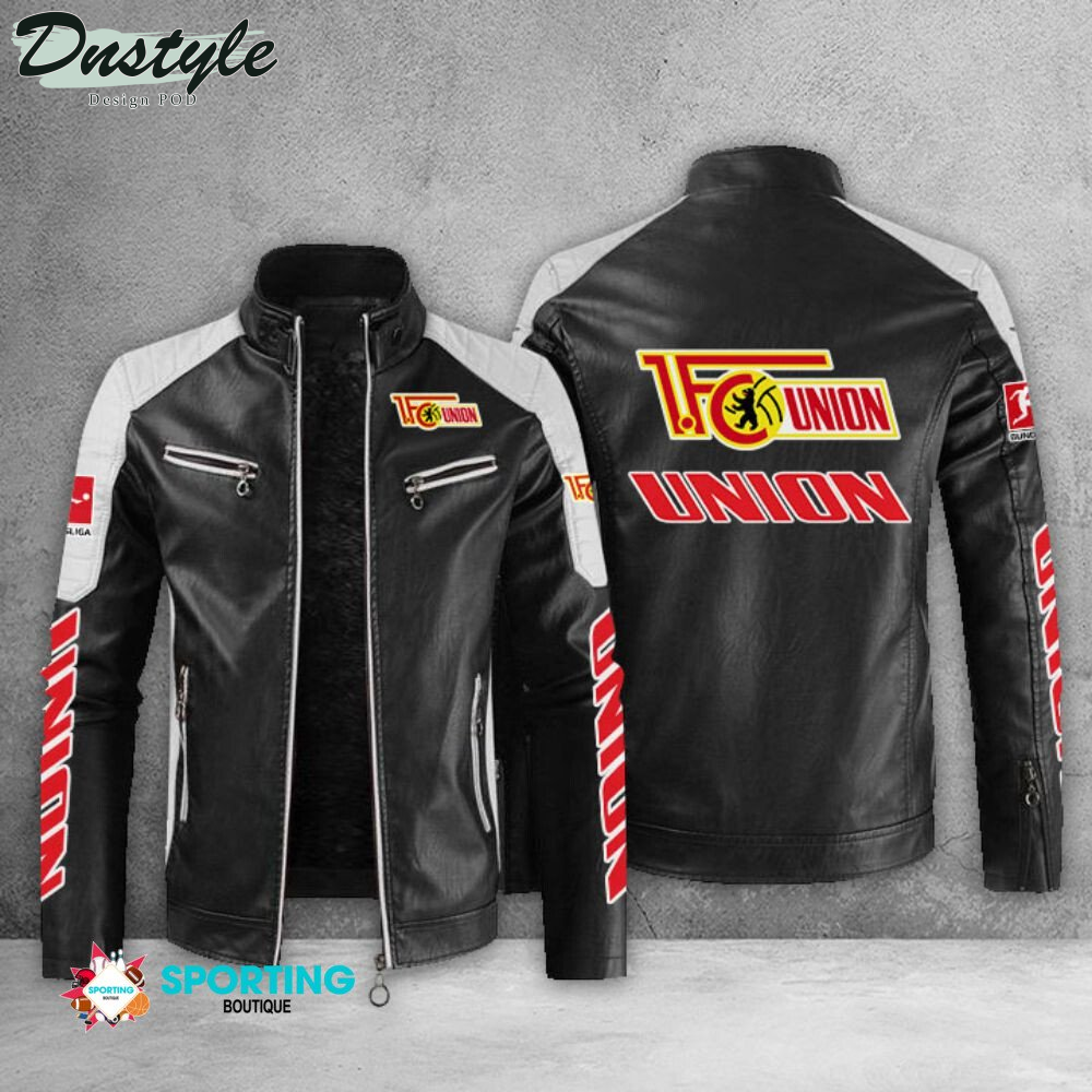 Union Berlin Block Sport Leather Jacket