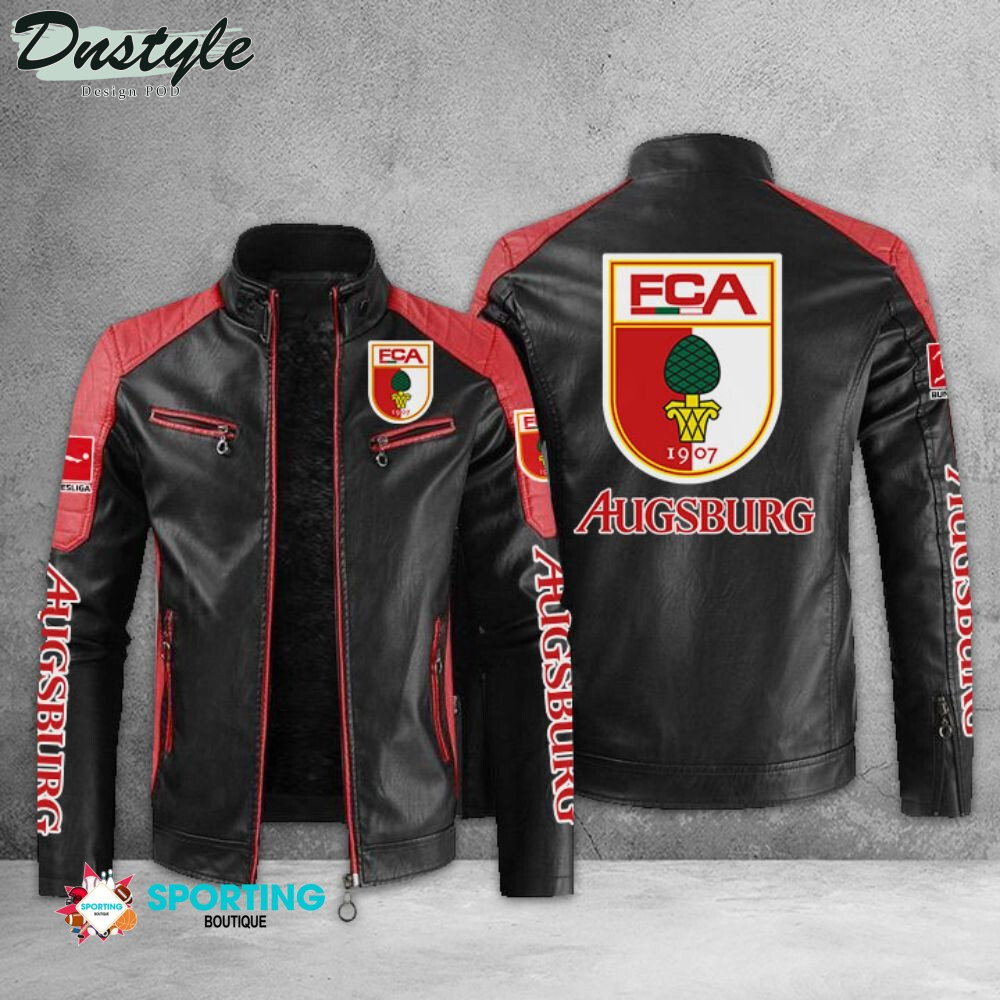 FC Augsburg Block Sport Leather Jacket