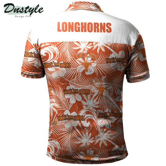 Texas Longhorns Tropical Seamless Polo Shirt