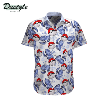 Pokeball Pokemon Leaves Hawaiian Shirt