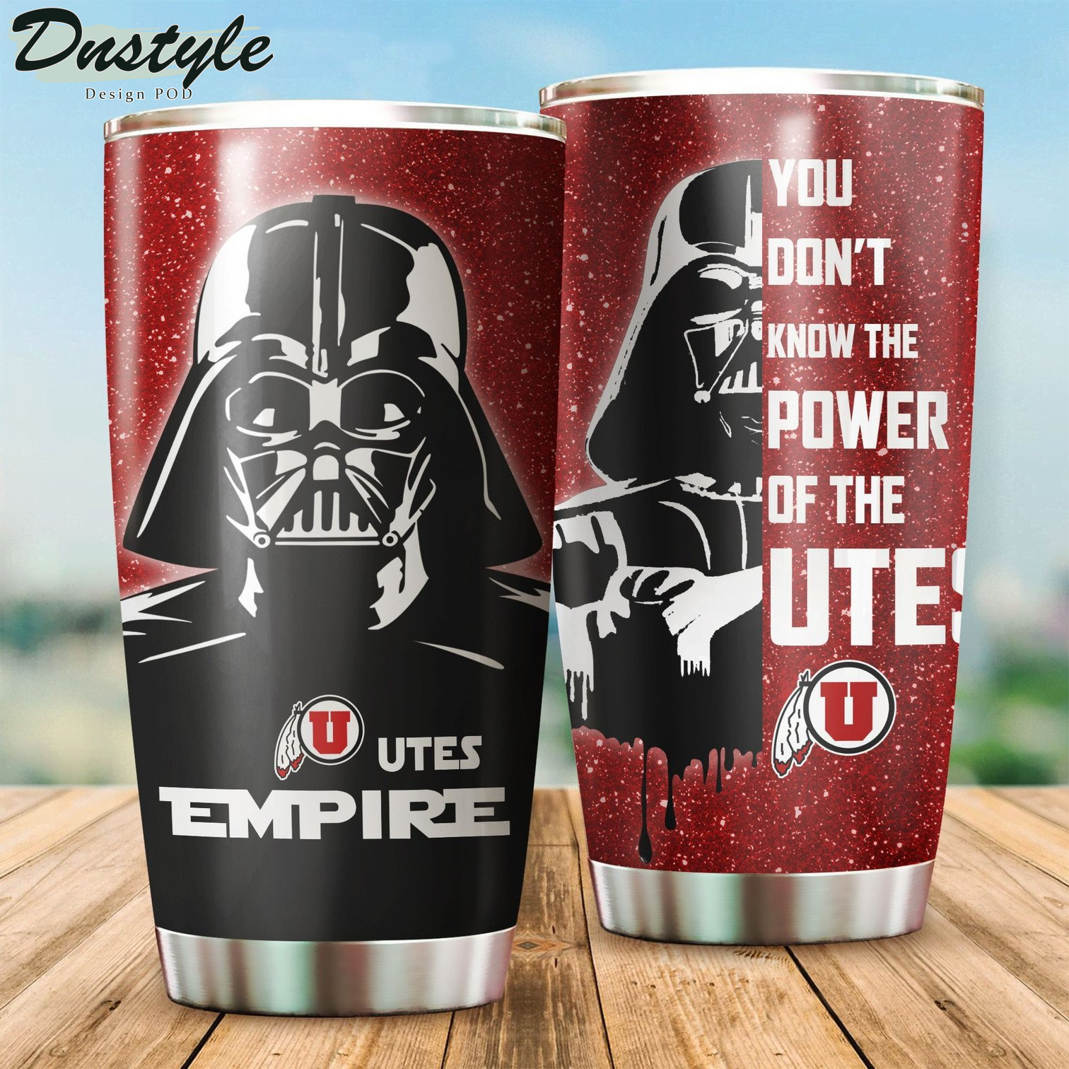 Utah Utes Darth Vader Star Wars Tumbler