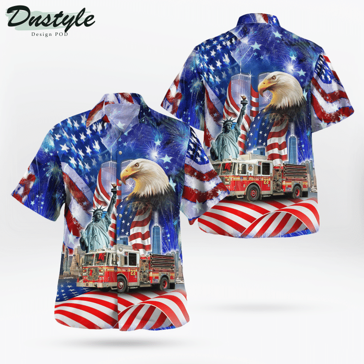 Patriot Day, Fdny Engine 23 Hawaiian Shirt