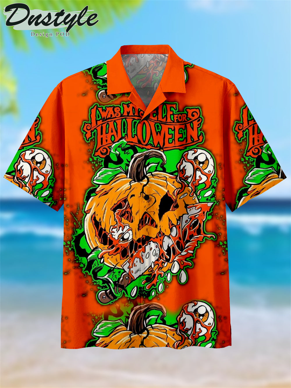Halloween Art Comic Pattern Hawaiian Shirt