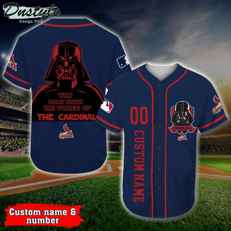 Personalized St Louis Cardinals Darth Vader Star Wars Baseball Jersey