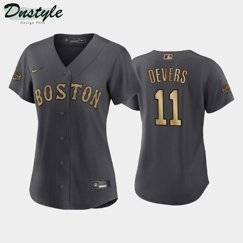 Women’s Boston Red Sox #11 Rafael Devers 2022 MLB All-Star Game Charcoal Jersey