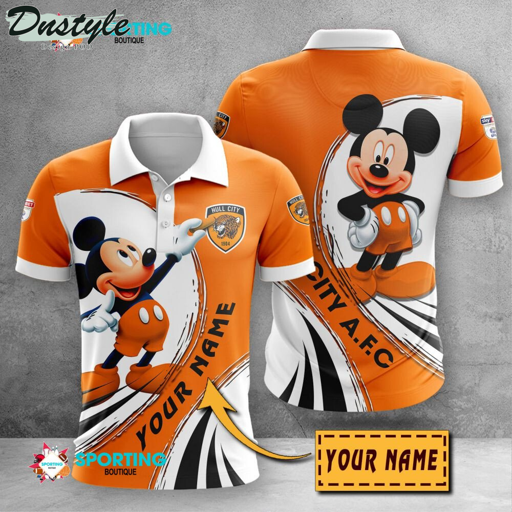 Hull City Mickey Mouse Personalized Polo Shirt