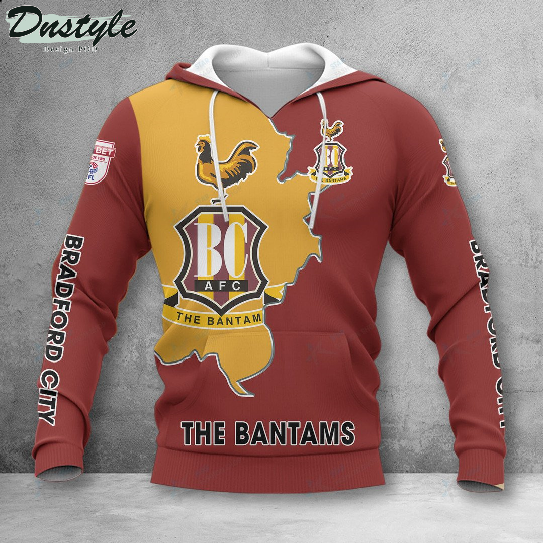 Bradford City The Bantams Hoodie Tshirt