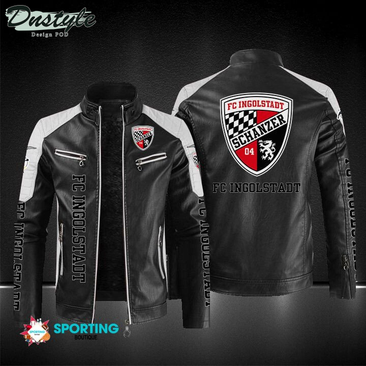 FC Ingolstadt Block Sport Leather Jacket