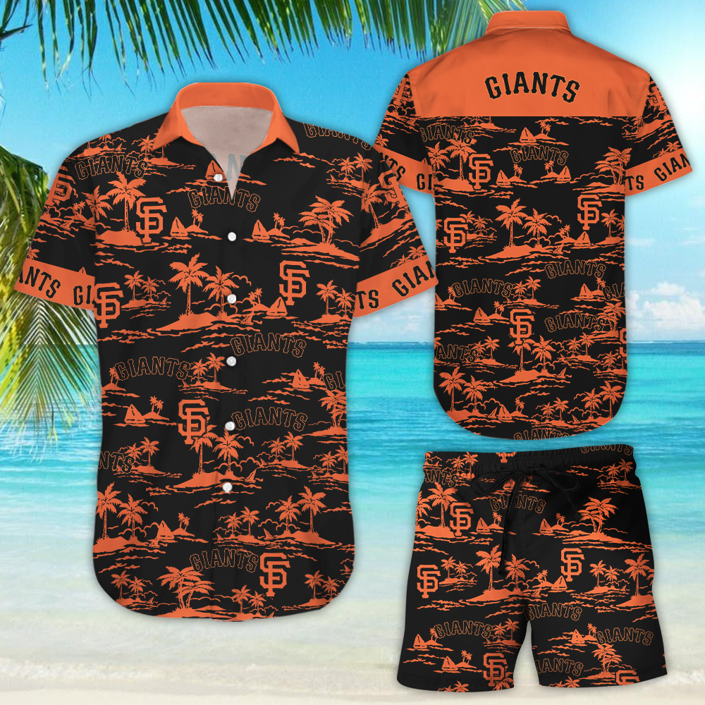 San Francisco Giants Vintage MLB Hawaiian Shirt Beach Shorts
