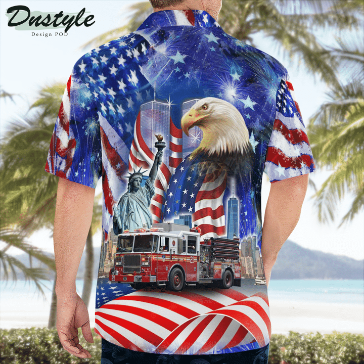 Patriot Day, Fdny Engine 21 Hawaiian Shirt