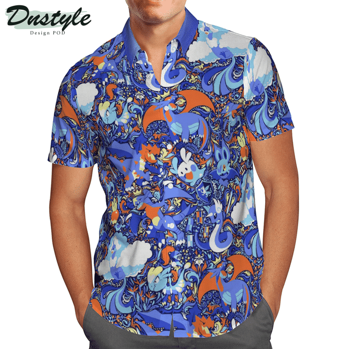 Pokemon Dragon Type Paisley Hawaiian Shirt