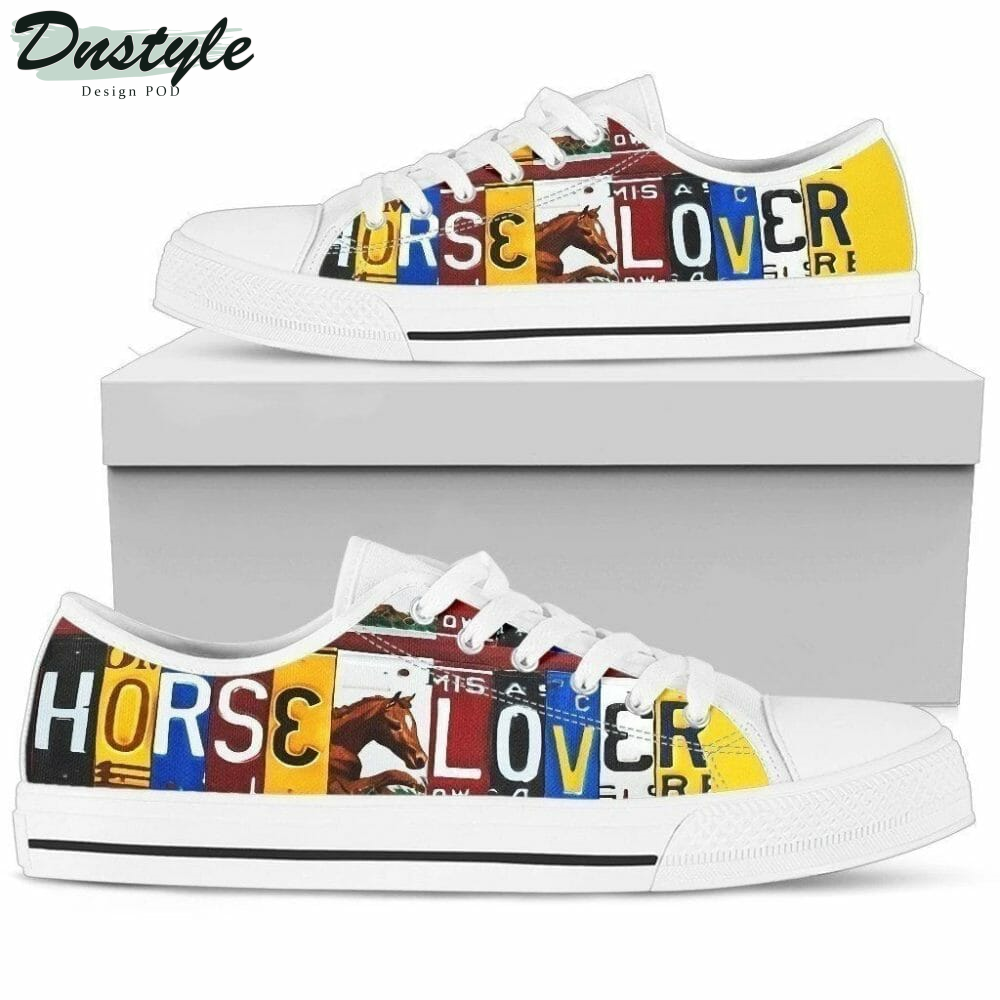 Horse Lover Women Low Top Shoes Sneakers