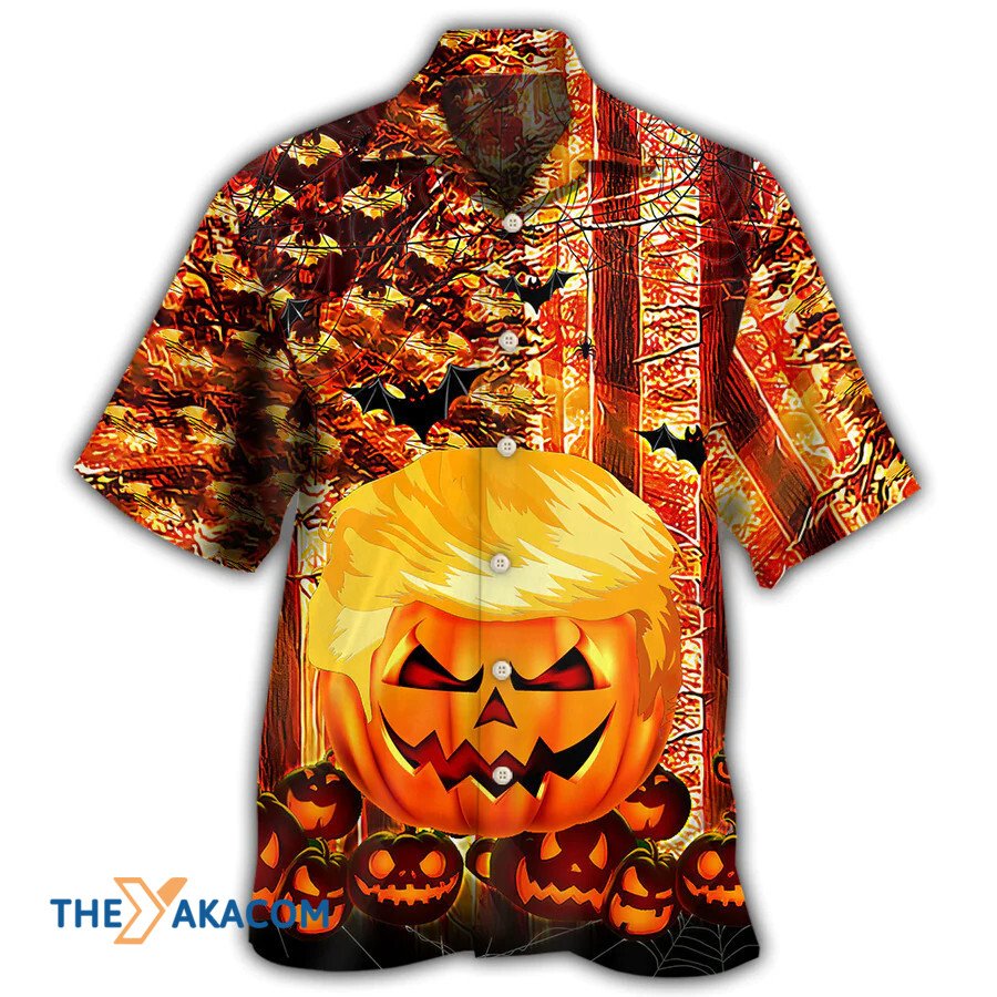 Pumpkin Make Halloween Great Again Hawaiian Shirt