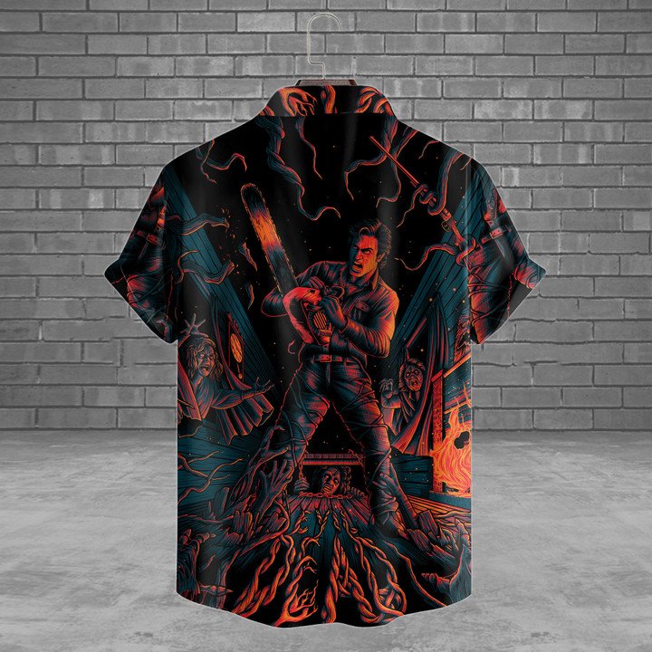 Evil Dead II Ash Horror Movie Hawaiian Shirt