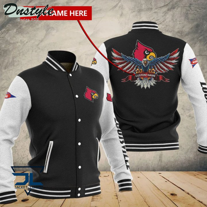 Louisville Cardinals Custom Name Baseball Jacket
