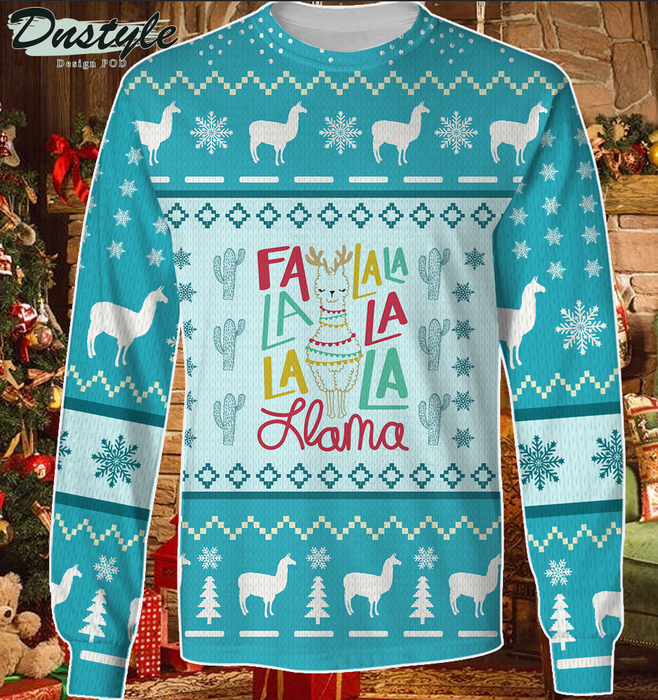 FLa La La Llama Awesome Ugly Christmas Sweater