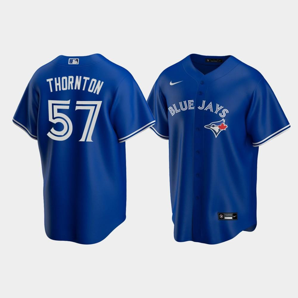 Toronto Blue Jays Trent Thornton Royal Alternate 2020 Alternate Team Jersey