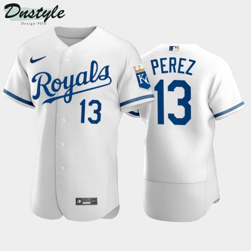 Salvador Perez 13 Kansas City Royals 2022 White Men's Jersey MLB Jersey