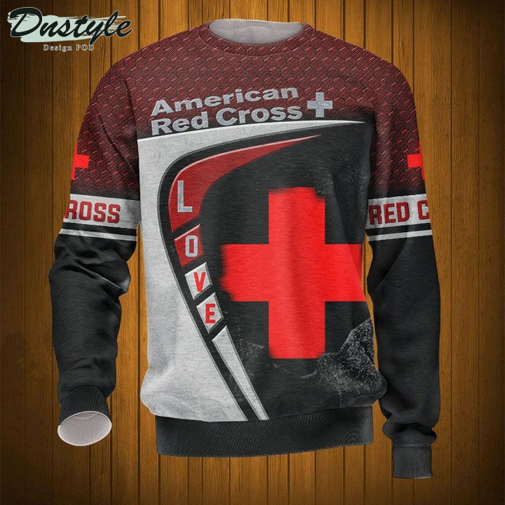 American Red Cross all over print 3d hoodie t-shirt