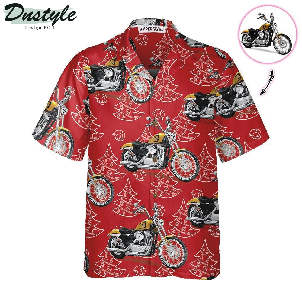 Motorcycle Christmas Hawaiian Shirt