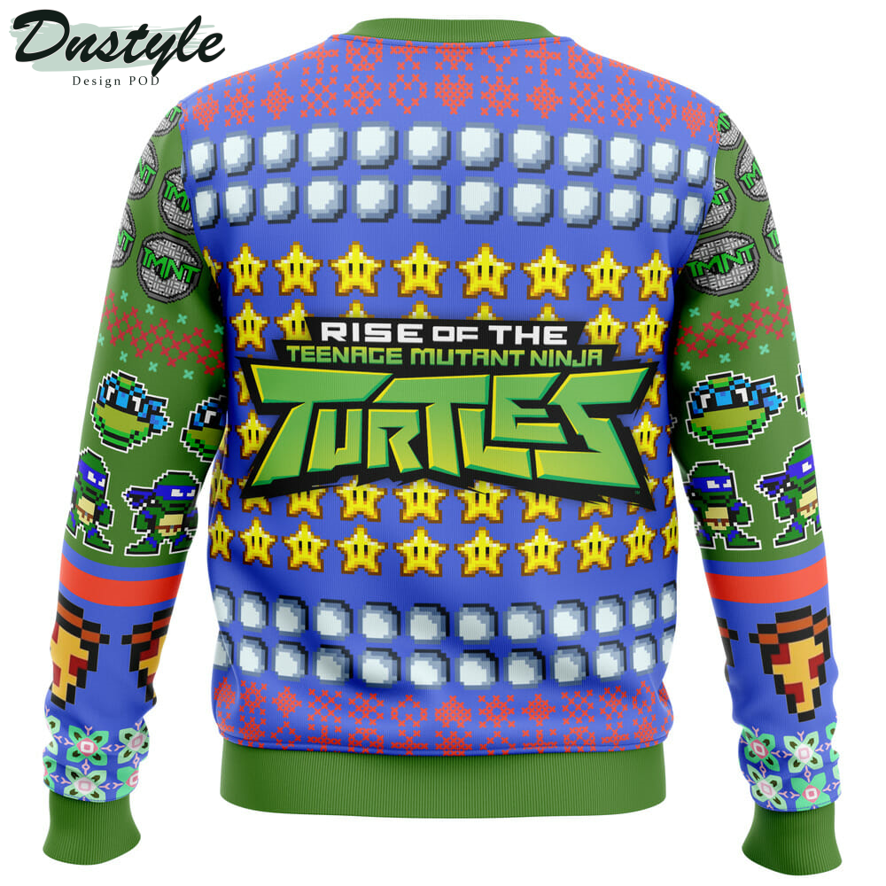 Leonardo Rise of the Teenage Mutant Ninja Turtles Ugly Christmas Sweater