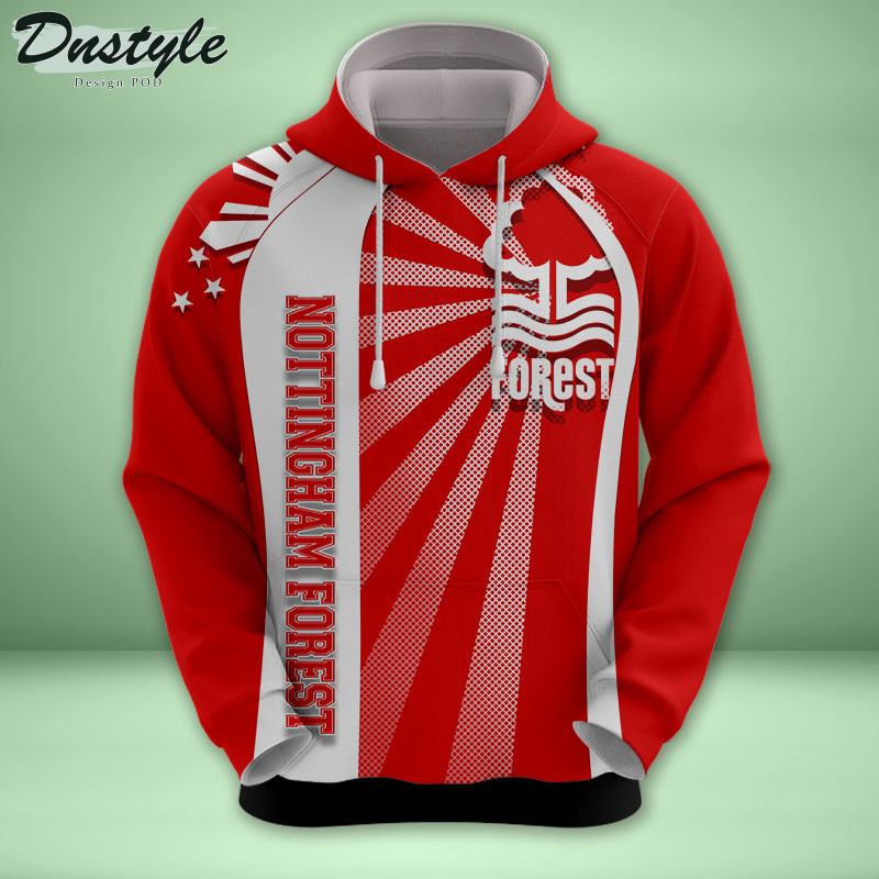 Nottingham Forest all over printed hoodie tshirt