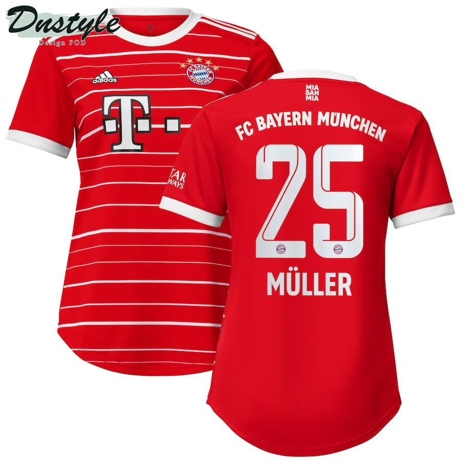 Thomas Muller #25 Bayern Munich Women 2022/23 Home Jersey - Red