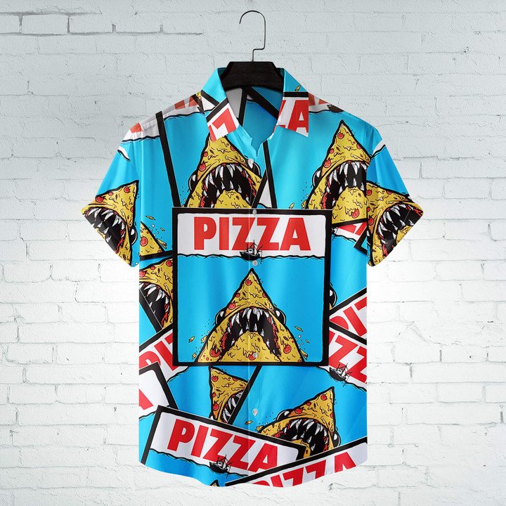 Pizza Shark Movie Hawaiian Shirt
