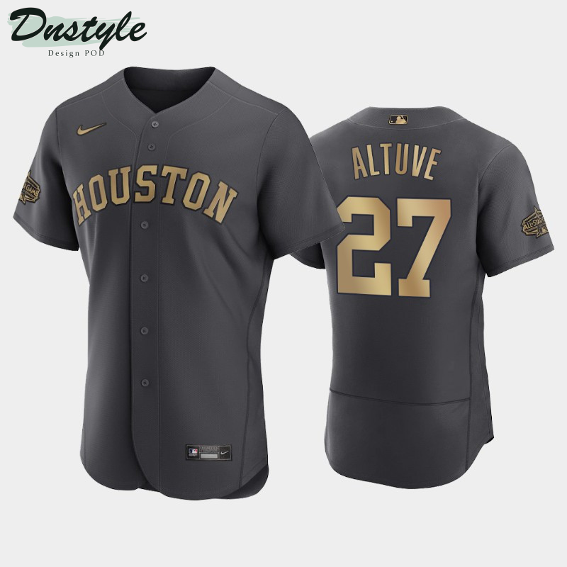 Houston Astros #27 Jose Altuve 2022 MLB All-Star Game Charcoal Jersey
