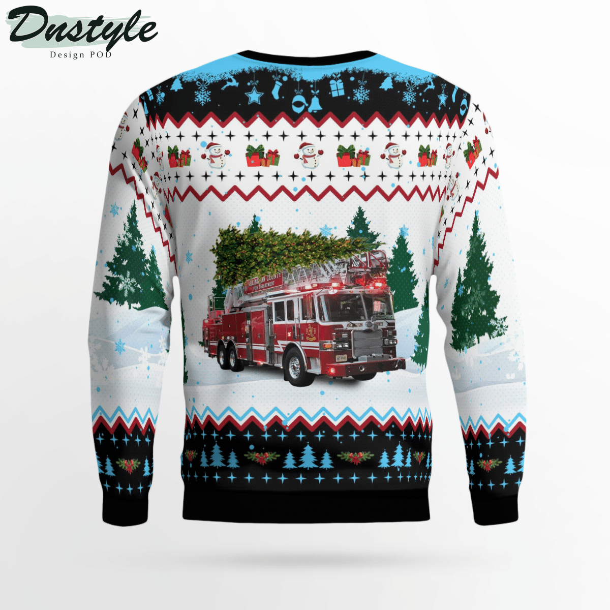 Arlington County Fire Department Ugly Christmas Sweater