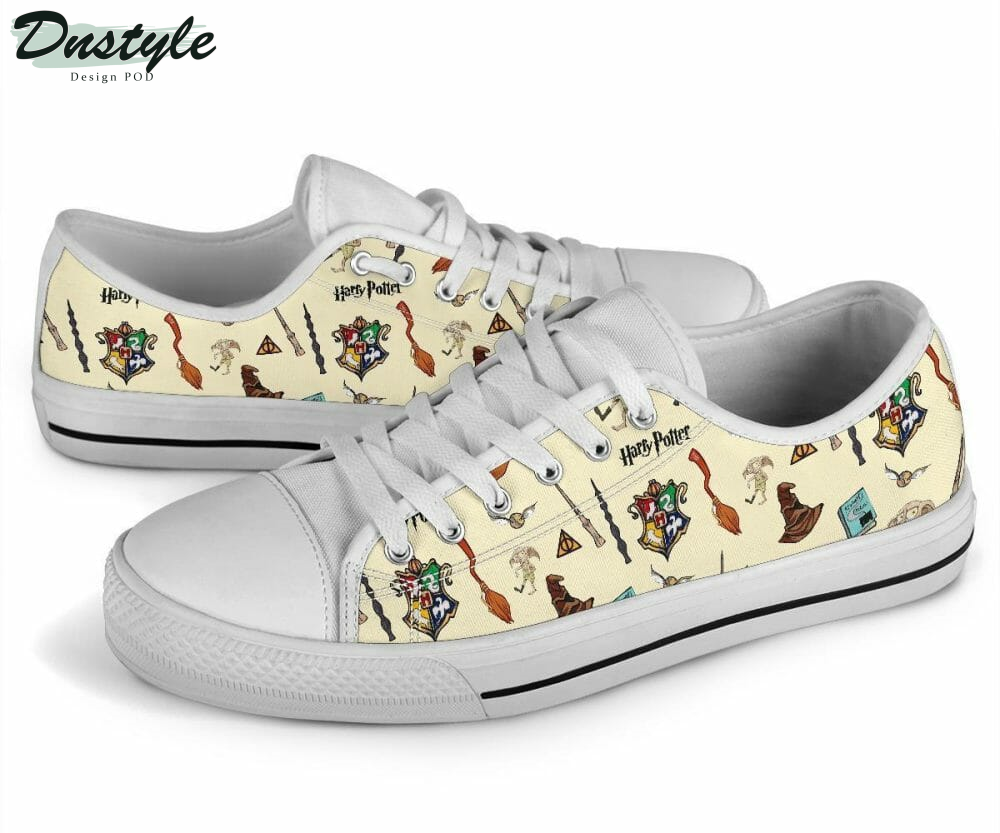 Harry Potter Shoes Custom Pattern Hogwarts Low Top Shoes Sneakers