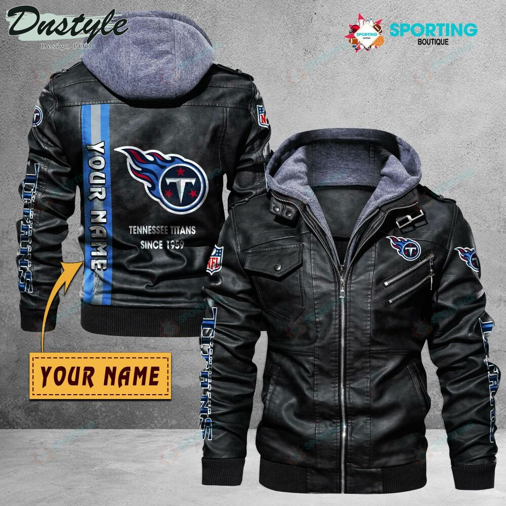 Tennessee Titans custom name leather jacket