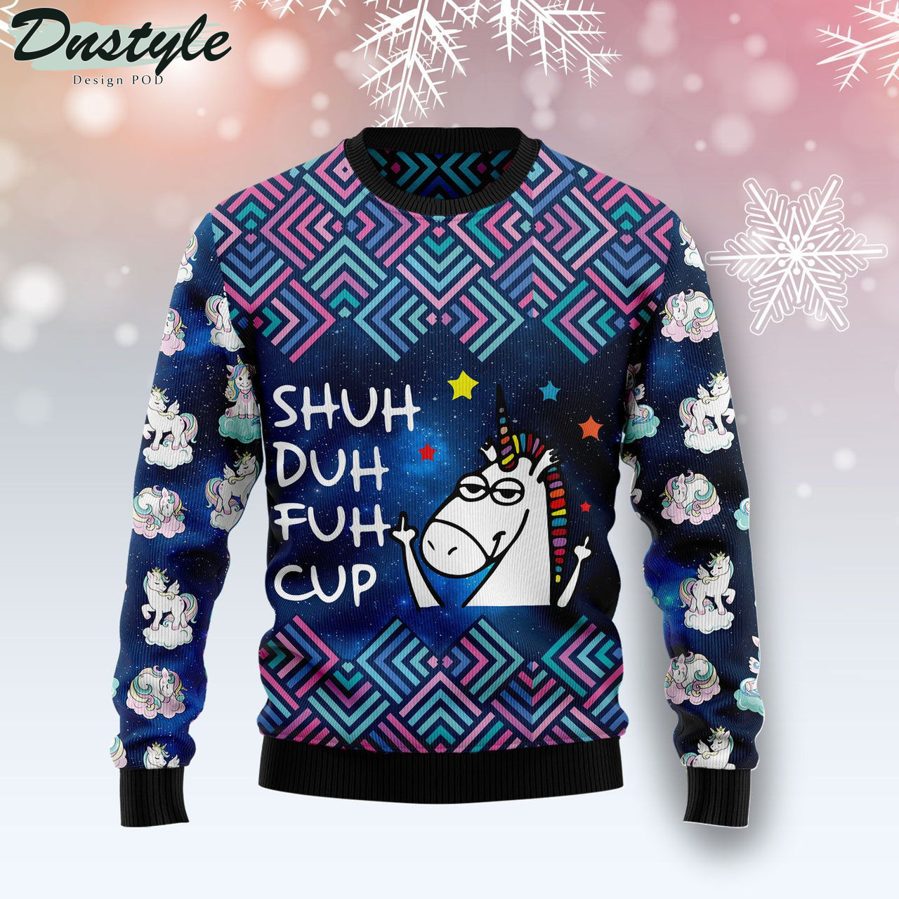 Unicorn Galaxy Cool Ugly Christmas Sweater