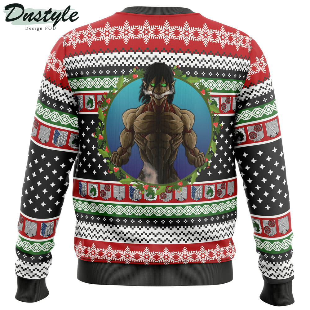 Nine Titans Attack on Titan Ugly Christmas Sweater