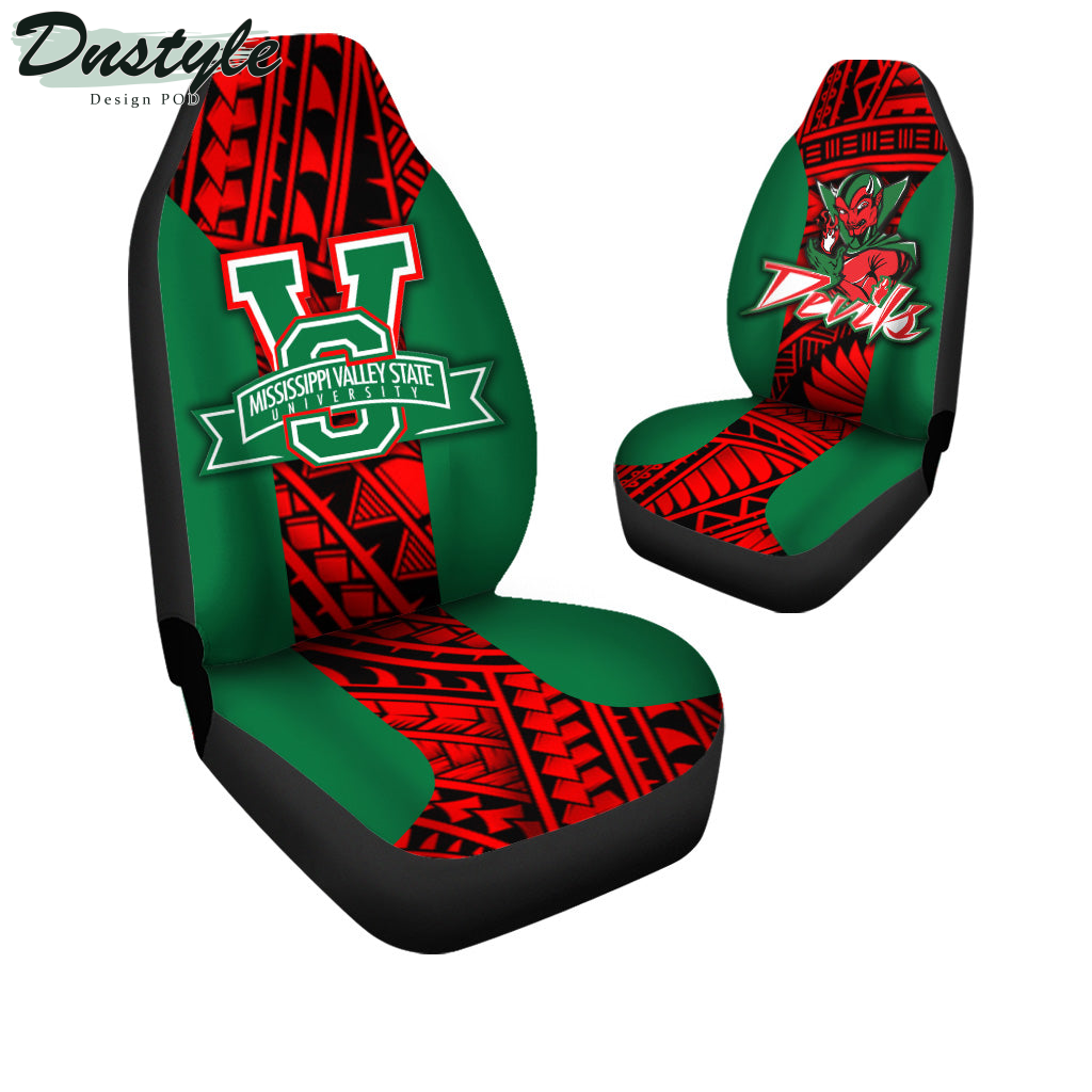 Mississippi Valley State Delta Devils Polynesian Car Seat Cover