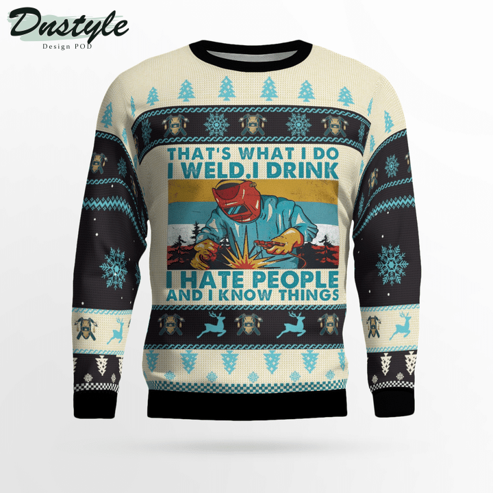 Welder That's What I Do Ugly Merry Christmas Sweater