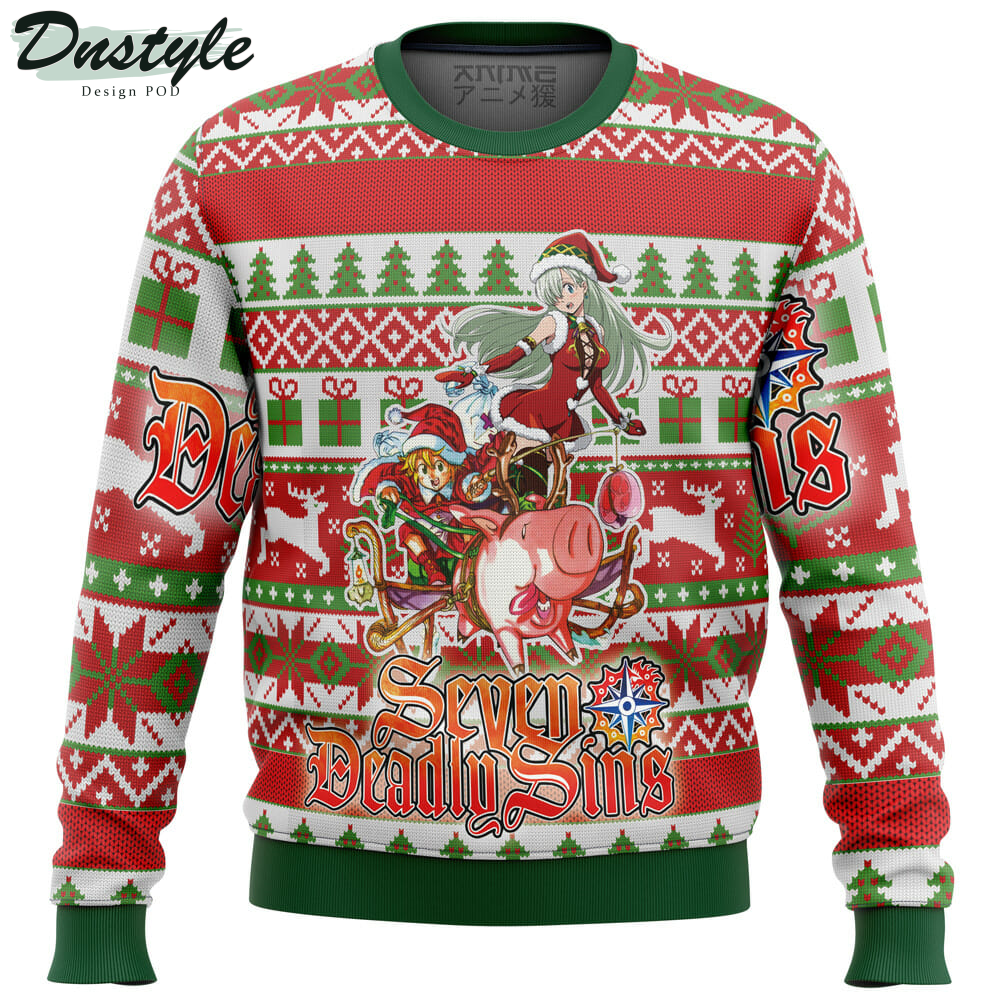 Seven Deadly Sins Alt Ugly Christmas Sweater