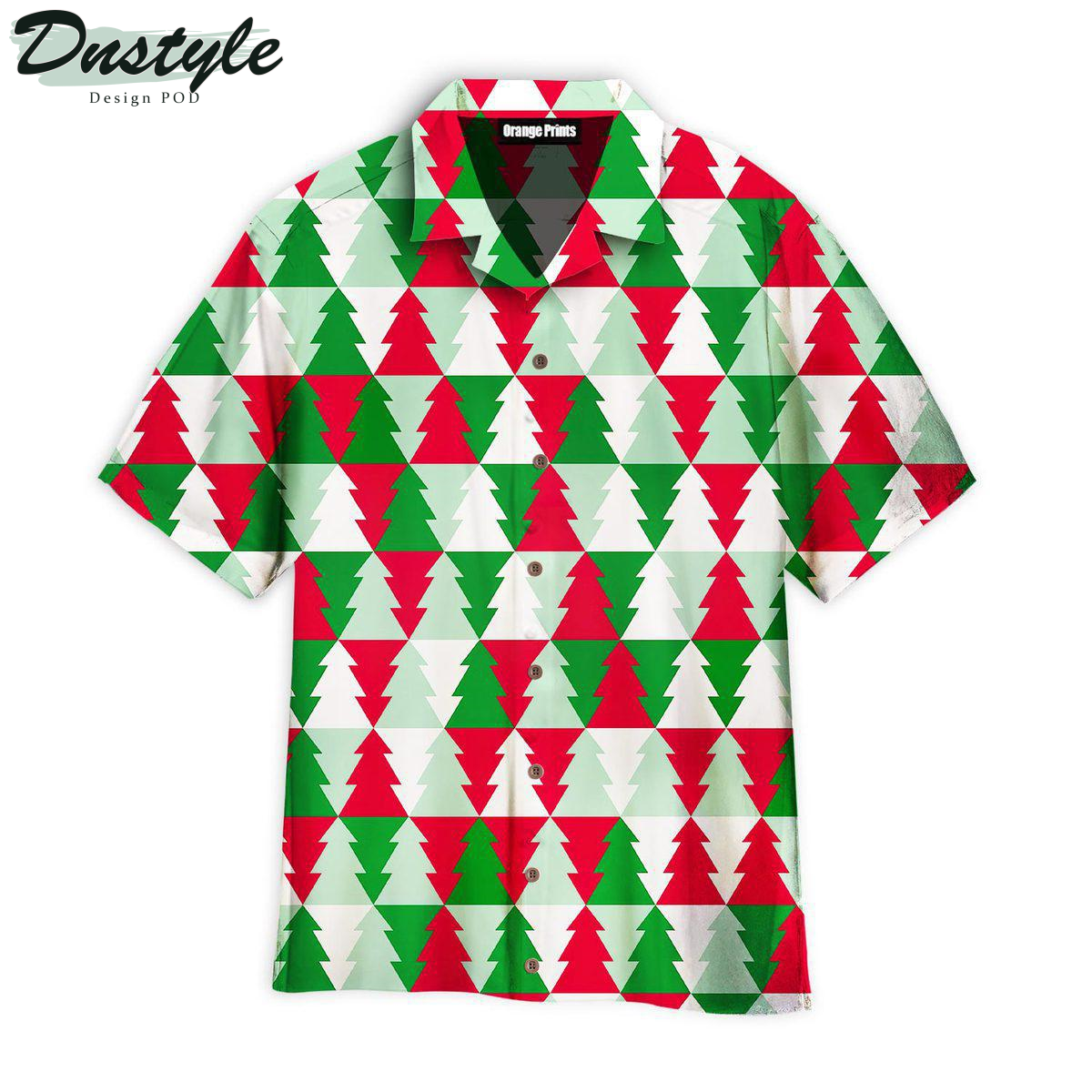 Merry Christmas Tree Pattern Hawaiian Shirt