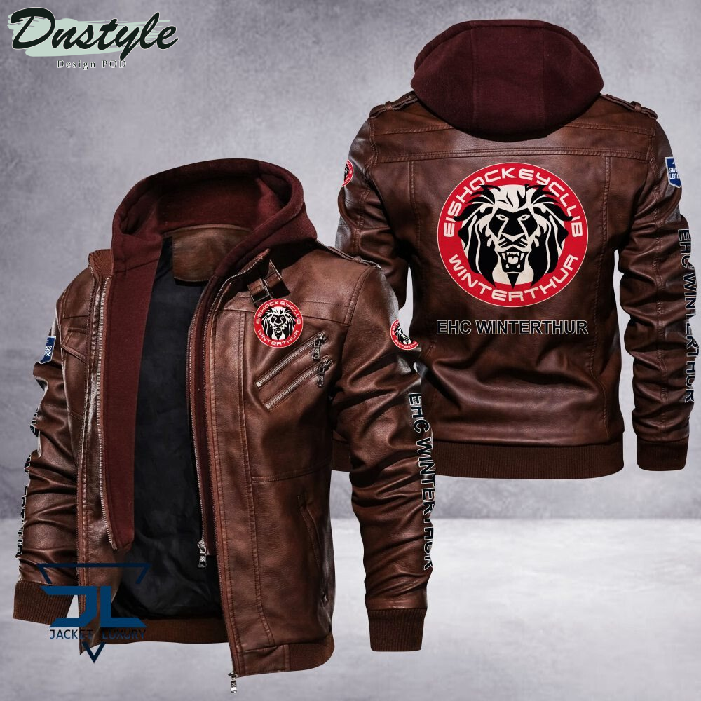 EHC Winterthur leather jacket