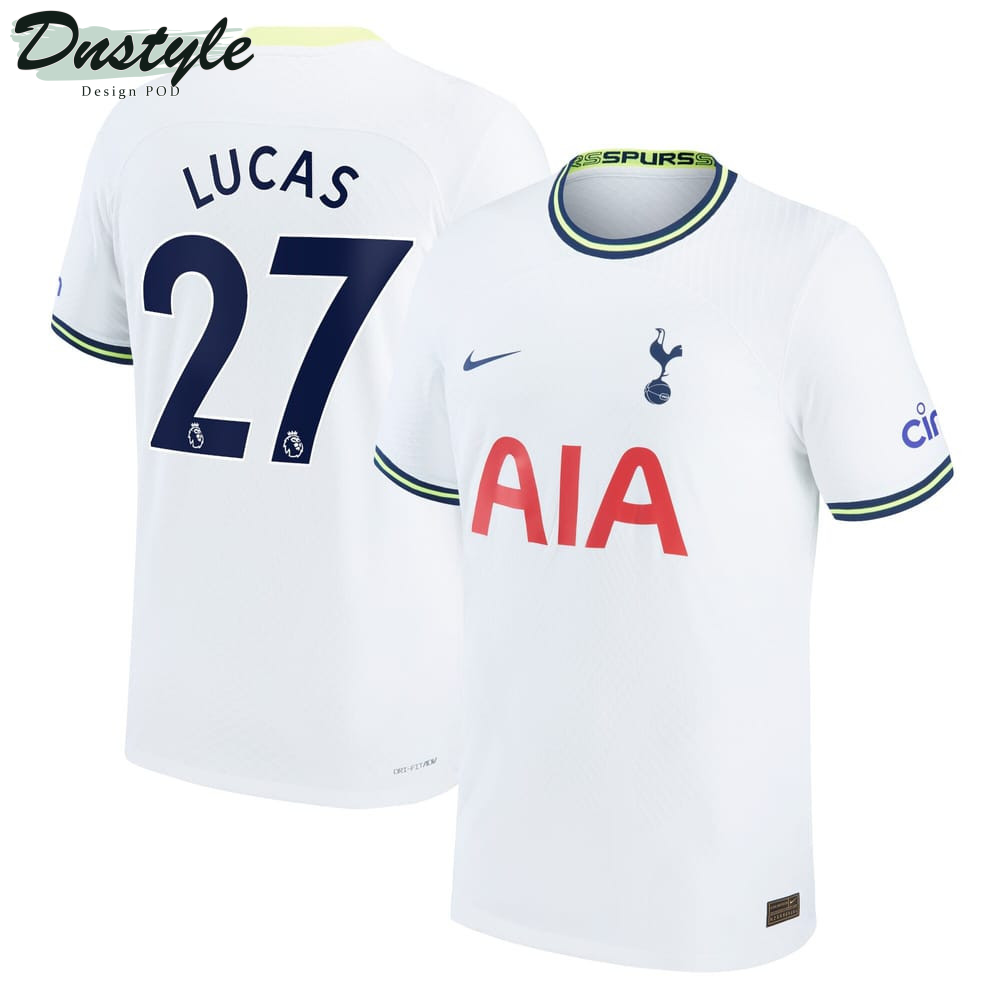 Lucas #27 Tottenham Hotspur Men 2022/23 Home Player Jersey - White